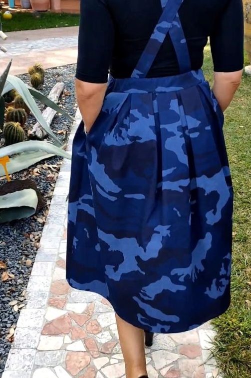 BOUTIQUE ONLINE SheSide Green Camouflage skirt 1